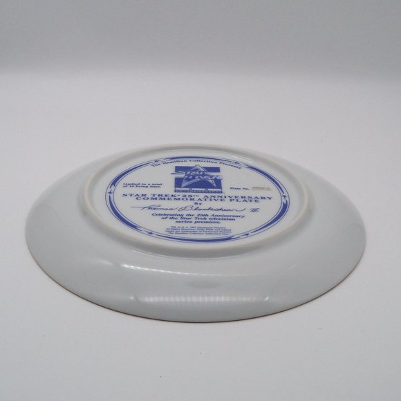 Star Trek 25th Anniversary Commemorative Plate 1991 by Hamilton Collection - Picture 10 of 13